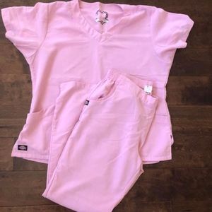 Dickies Pink scrub set Black Label L. ⚕️